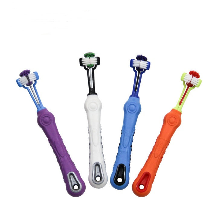 3-Sided Pet Toothbrush for Dogs – Deep Clean & Tartar Care