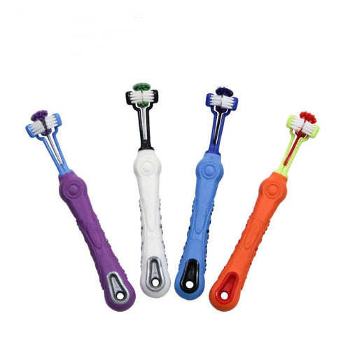3-Sided Pet Toothbrush for Dogs – Deep Clean & Tartar Care - Penuel's Paw