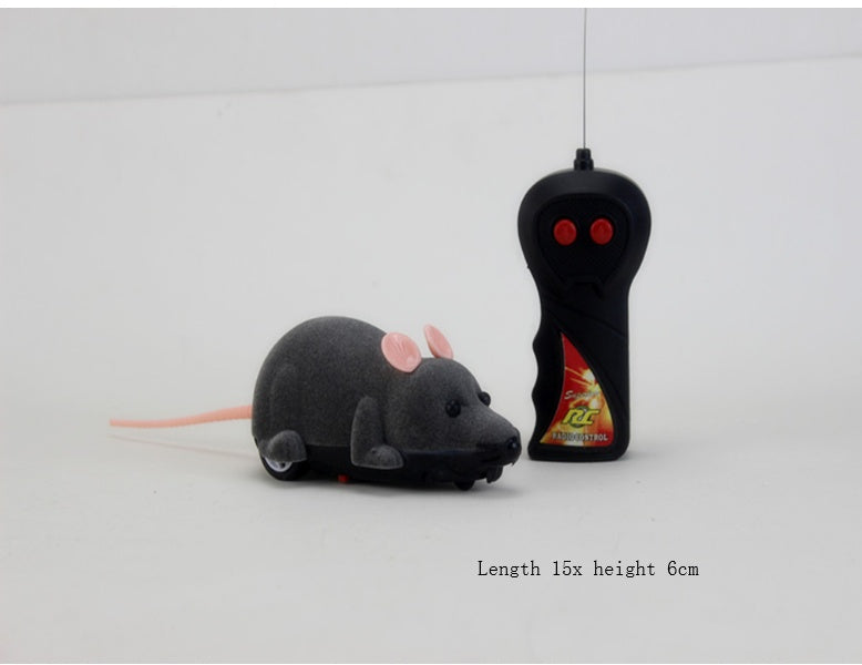 Electric Remote-Control Flocking Mouse Toy – Interactive Fun for Cats