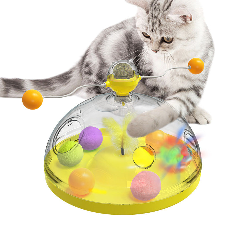 Meows Windmill Interactive Cat Toy – Catnip & Luminous Turntable