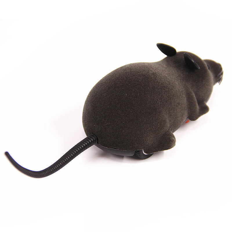 Electric Remote-Control Flocking Mouse Toy – Interactive Fun for Cats