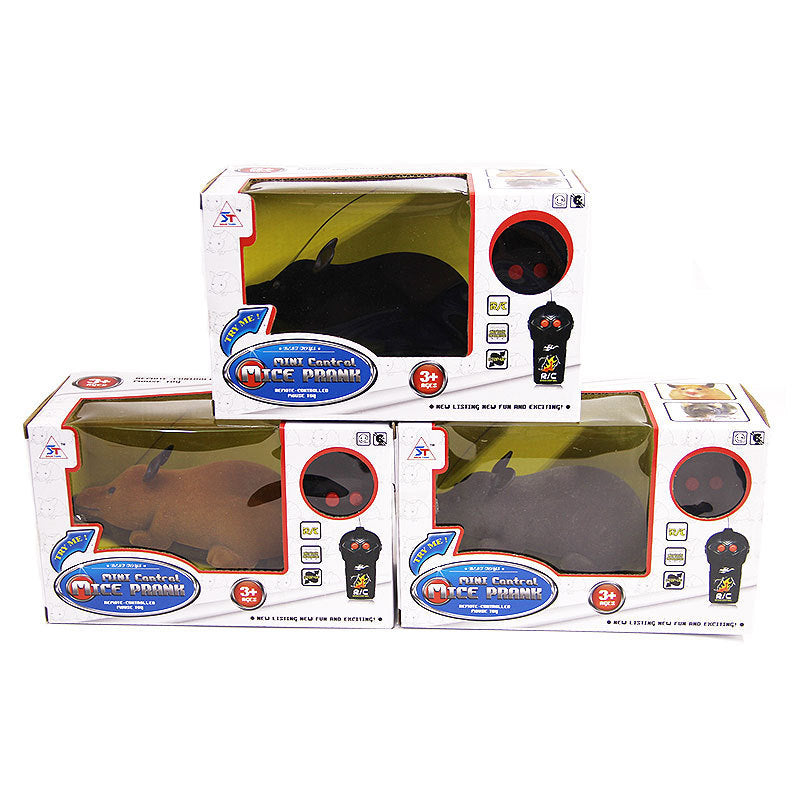 Electric Remote-Control Flocking Mouse Toy – Interactive Fun for Cats