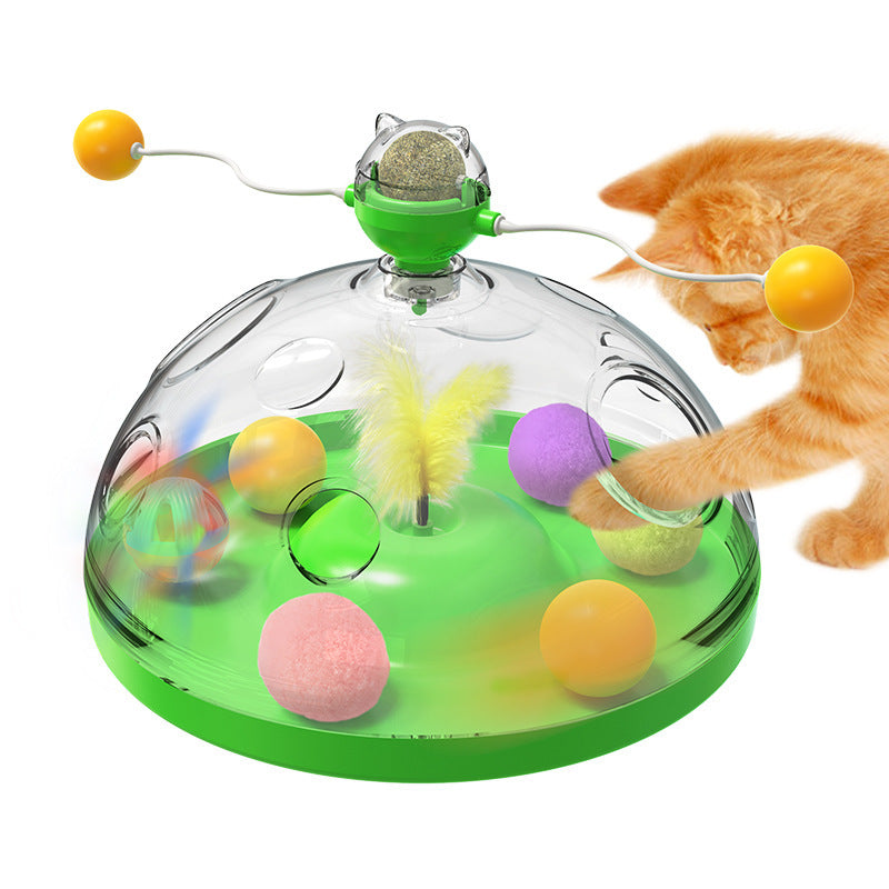 Meows Windmill Interactive Cat Toy – Catnip & Luminous Turntable