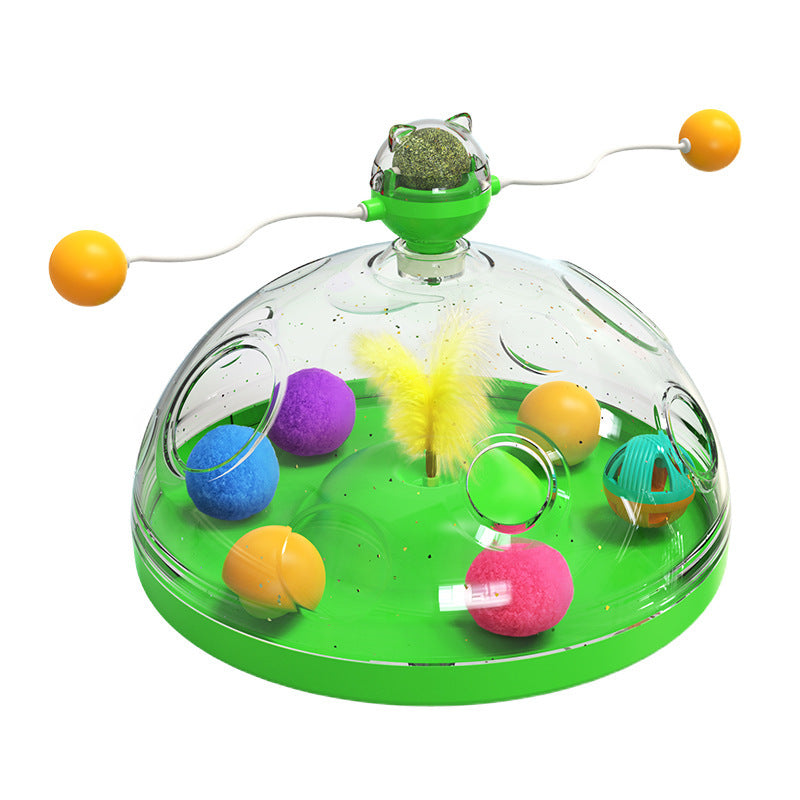 Meows Windmill Interactive Cat Toy – Catnip & Luminous Turntable