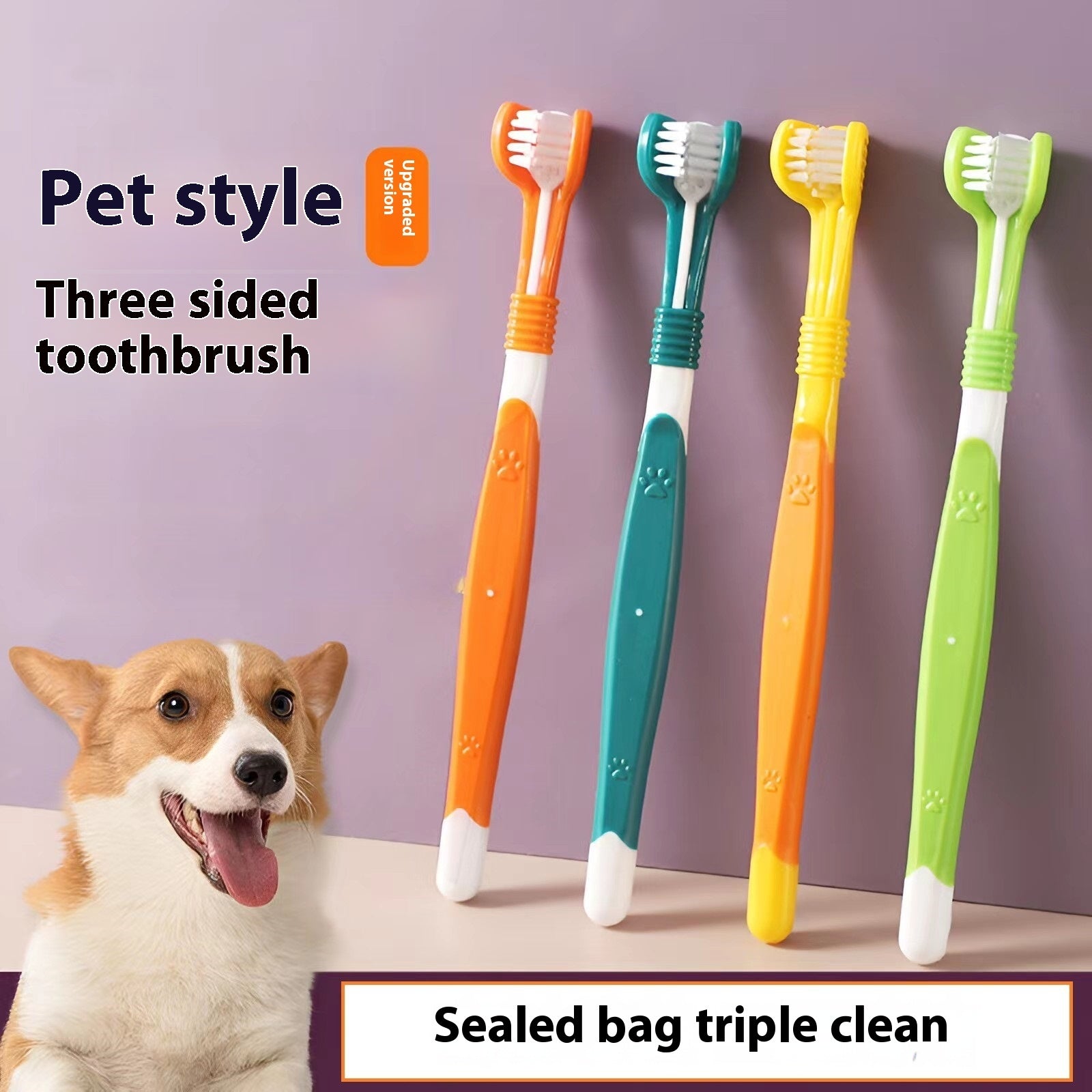Pet Oral Care Toothbrush – Gentle Plaque & Breath Cleaner