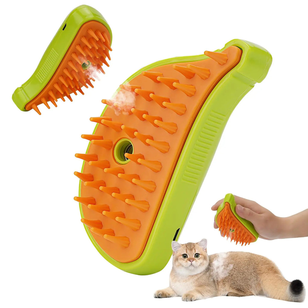 GroomSteam 3-in-1 Pet Grooming Brush